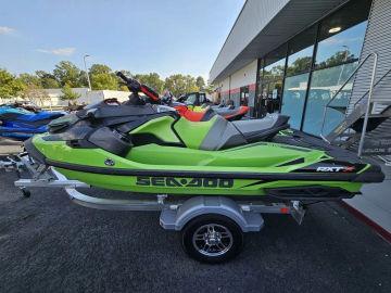 2020 Sea-Doo RXT-X 300 IBR & Sound System Eclipse Black and Lava Red