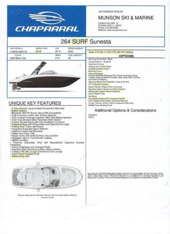 2018 Chaparral 264 Surf Sunesta