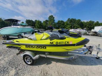 2019 Sea-Doo RXT-X 300 IBR & Sound System Neon Yellow and Lava Grey