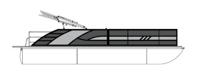 2025 Bentley Pontoons Elite 253 Swingback Dual Captain Full Tube